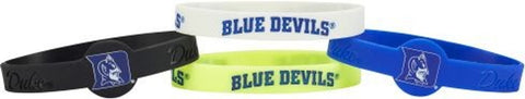 Duke Blue Devils Bracelets 4 Pack Silicone Special Order