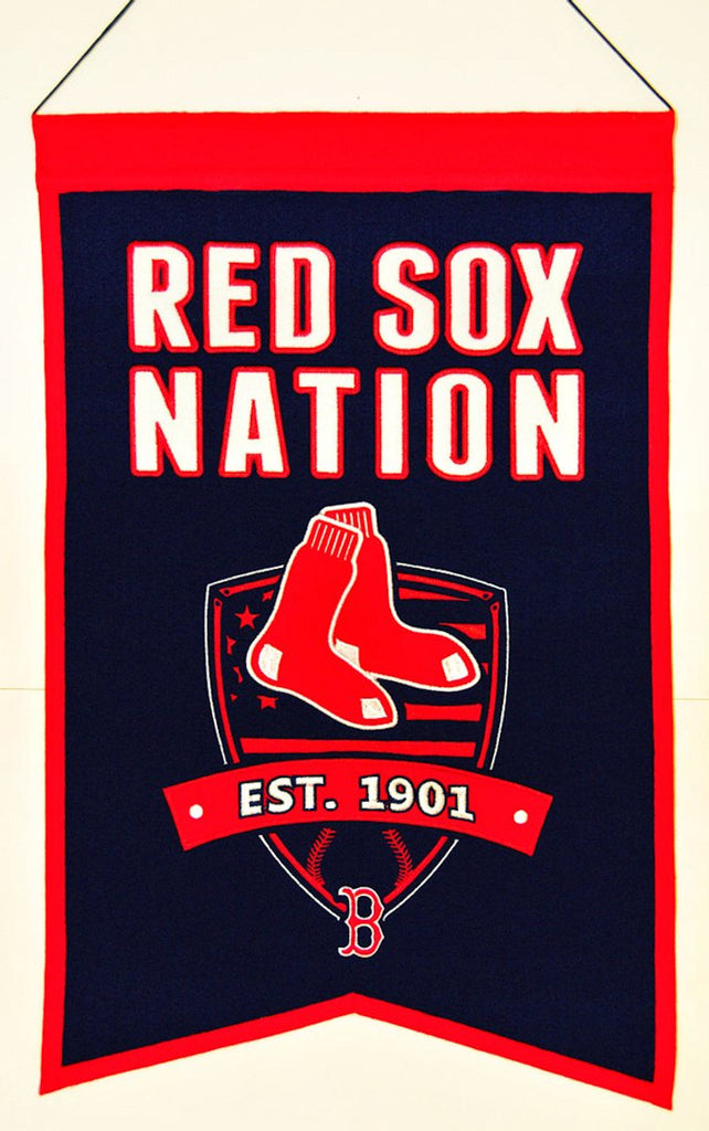 Boston Red Sox Banner 14x22 Wool Nations