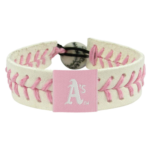 Oakland Athletics Bracelet Baseball Pink 