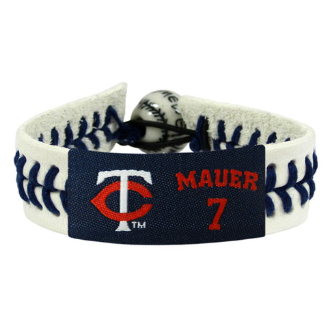 Minnesota Twins Bracelet Genuine Baseball Joe Mauer 
