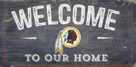 Washington Redskins Sign Wood 6x12 Welcome To Our Home Design Special Order