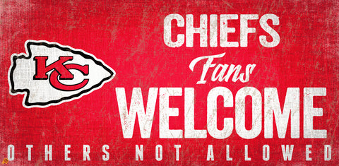 Kansas City Chiefs Wood Sign