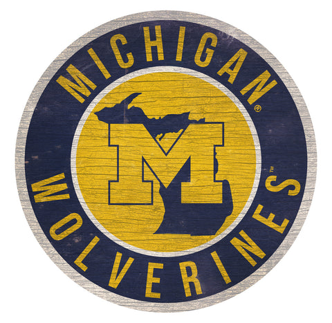 Michigan Wolverines Wood Sign