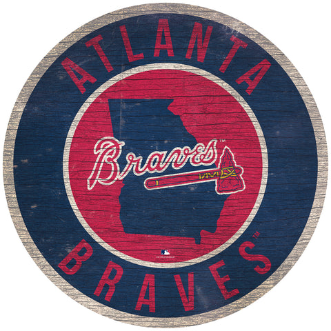 Atlanta Braves Wood Sign
