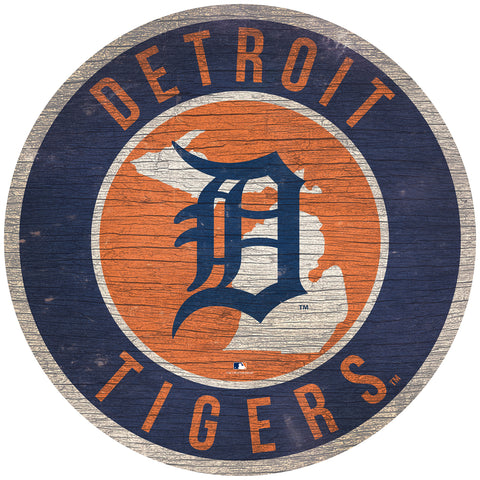 Detroit Tigers Wood Sign