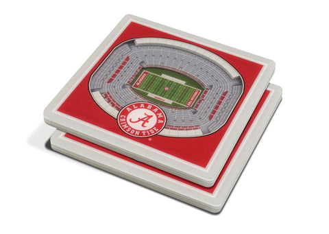 NCAA Alabama Crimson Tide 3D StadiumViews Coasters