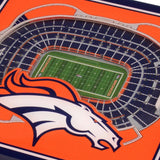 NFL Denver Broncos 3D StadiumViews Coasters