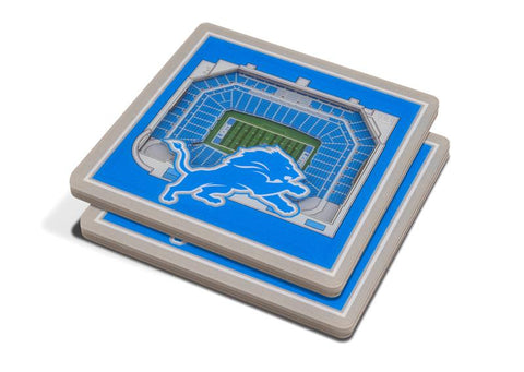 NFL Detroit Lions 3D StadiumViews Coasters