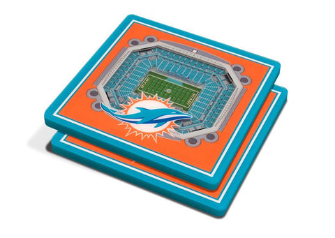 NFL Miami Dolphins 3D StadiumViews Coasters
