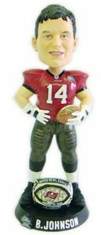 Tampa Bay Buccaneers Brad Johnson Super Bowl 37 Ring Forever Collectibles Bobblehead 