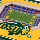 NCAA North Dakota State Bison 3D StadiumViews Coasters