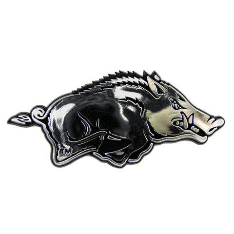 Arkansas Razorbacks Auto Emblem Silver