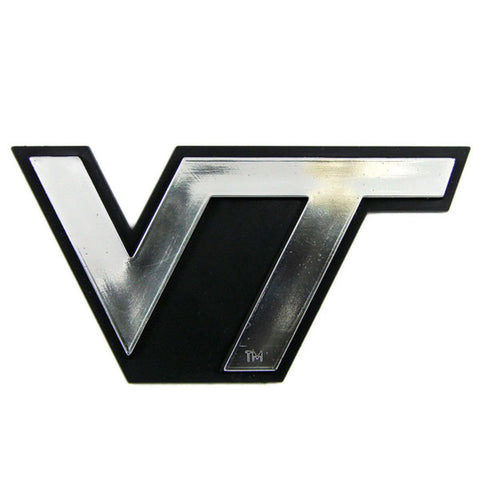 Virginia Tech Hokies Auto Emblem Silver Special Order