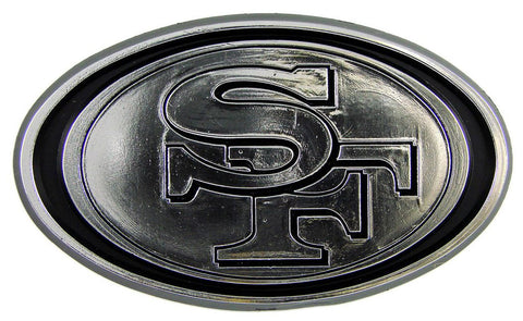 San Francisco 49ers Auto Emblem Silver