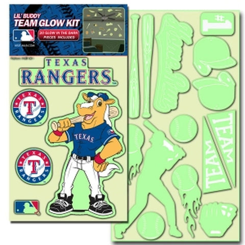 Texas Rangers Decal Lil Buddy Glow in the Dark Kit 