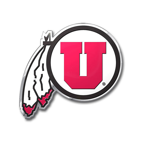 Utah Utes Auto Emblem Color Special Order