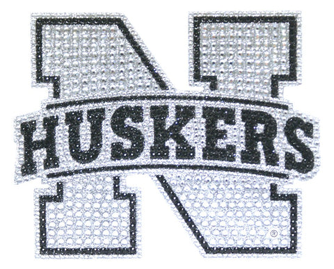 Nebraska Cornhuskers Auto Emblem Rhinestone Bling 
