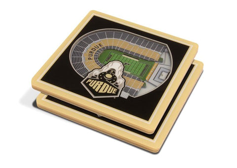NCAA Purdue Boilermakers Football 3D StadiumViews Coasters