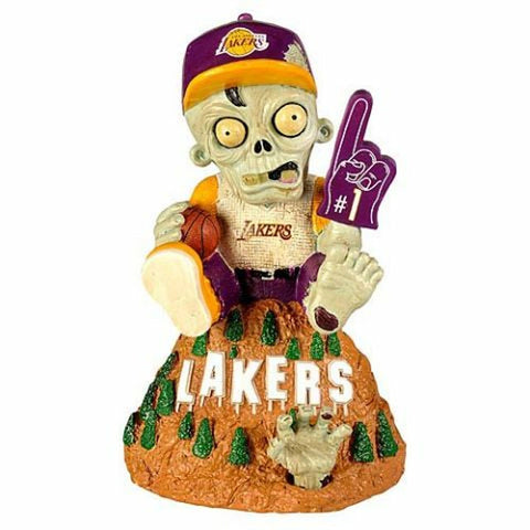 Los Angeles Lakers Zombie Figurine On Logo 