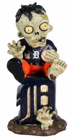 Detroit Tigers Zombie Figurine On Logo 