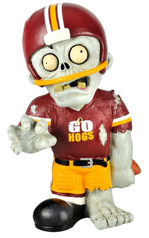 Arkansas Razorbacks Zombie Figurine Thematic w/Football CO