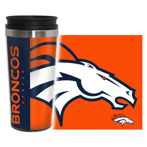 Denver Broncos Travel Mug 14 oz Full Wrap Hype Style