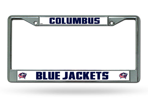Columbus Blue Jackets License Plate Frame Chrome Special Order 
