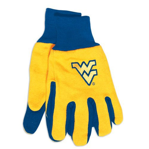 West Virginia Mountaineers Two Tone Gloves Adult Special Order
