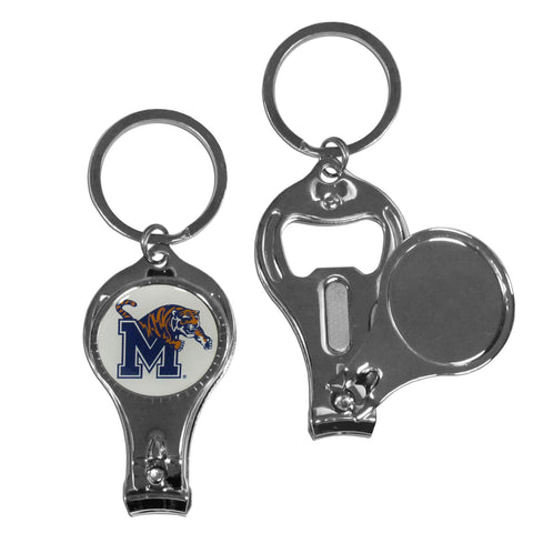 Memphis Tigers Nail Care/Bottle Opener Key Chain