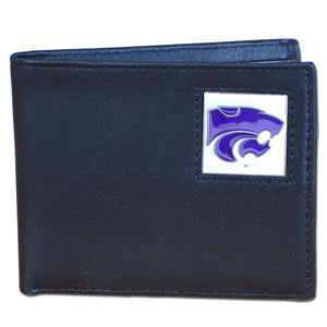 Kansas St. Wildcats Leather Bifold Wallet