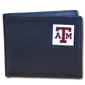 Texas A & M Aggies Leather Bifold Wallet