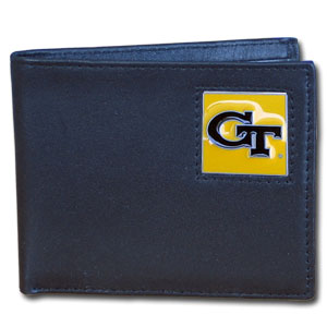 Georgia Tech Yellow Jackets Leather Bifold Wallet
