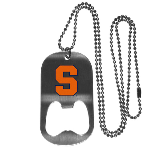 Syracuse Orange Bottle Opener Tag Necklace
