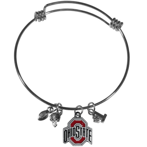 Ohio St. Buckeyes Charm Bangle Bracelet