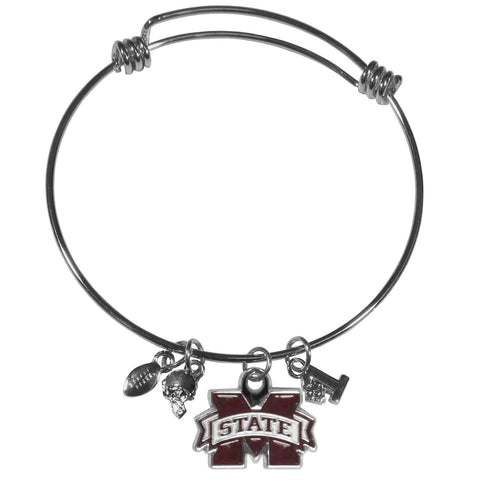 Mississippi St. Bulldogs Charm Bangle Bracelet