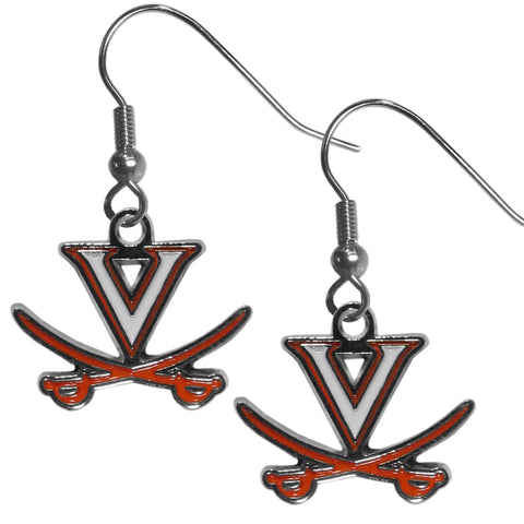 Virginia Cavaliers Dangle Earrings - Chrome
