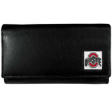 Ohio St. Buckeyes Leather Trifold Wallet