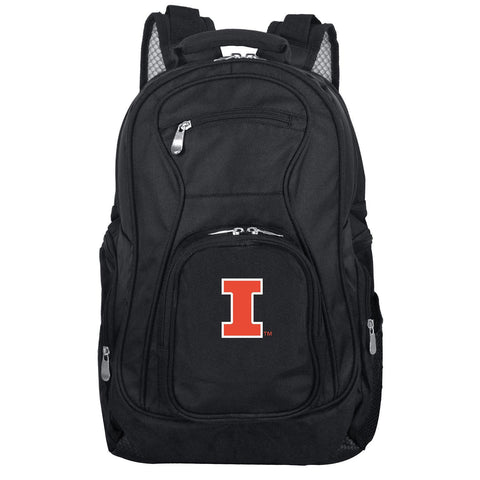 Illinois Fighting Illini Backpack Laptop-BLACK