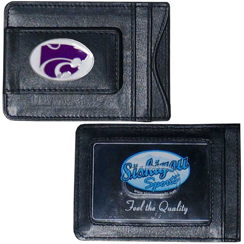 Kansas St. Wildcats Leather Cash & Cardholder