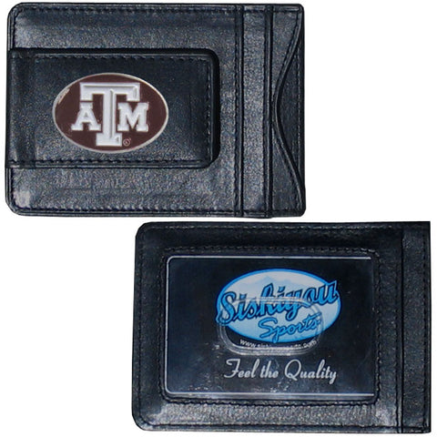Texas A & M Aggies Leather Cash & Cardholder