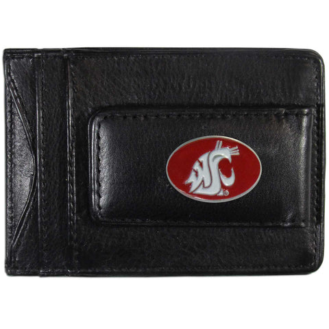 Washington St. Cougars Leather Cash & Cardholder