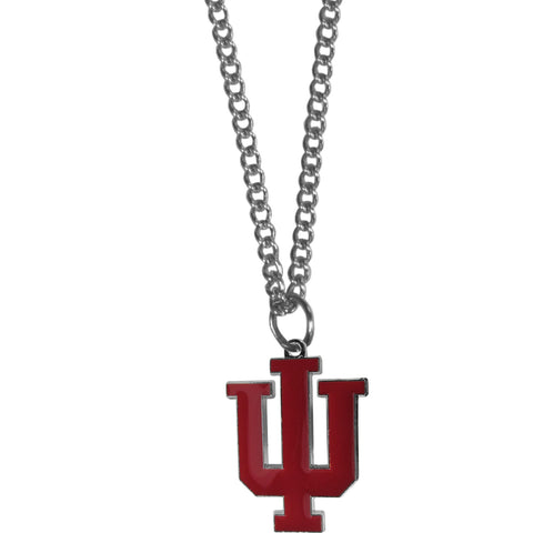 Indiana Hoosiers Chain Necklace - with Small Charm