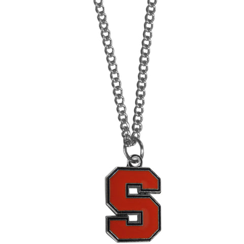 Syracuse Orange Chain Necklace - with Small Charm