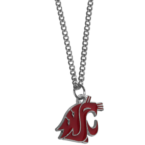 Washington St. Cougars Chain Necklace - with Small Charm