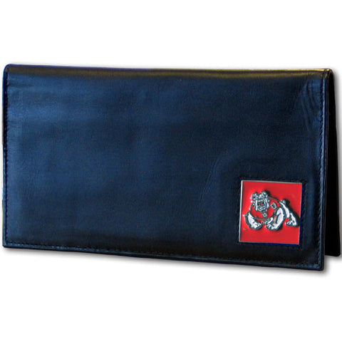 W. Virginia Mountaineers Leather Checkbook Cover