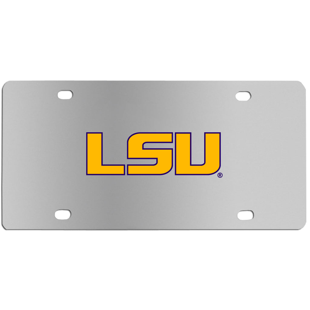 LSU Tigers   Steel License Plate Wall Plaque 