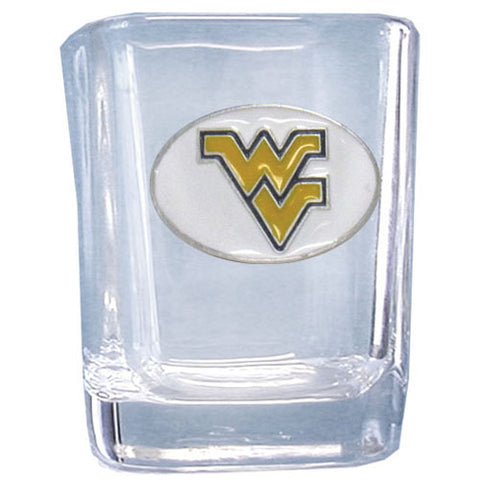 W. Virginia Mountaineers Square Shot Glass - One Glass