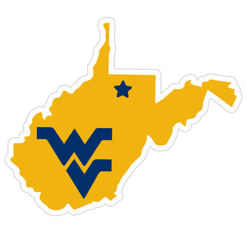 W. Virginia Mountaineers Home State 11 Inch Magnet