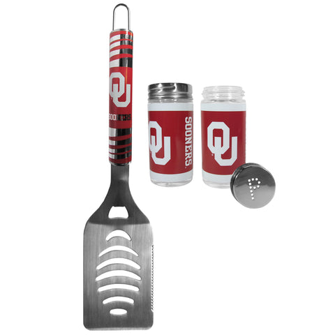 Oklahoma Sooners   Tailgater Spatula and Salt and Pepper Shakers 