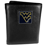 W. Virginia Mountaineers Leather Trifold Wallet